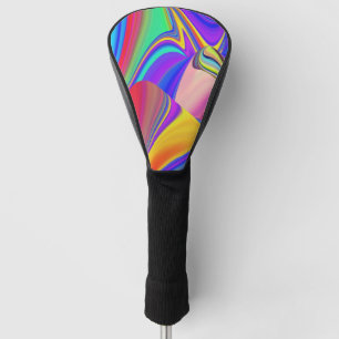 Summerfeeling , Abstract 3D Rainbowart Golf Head Cover