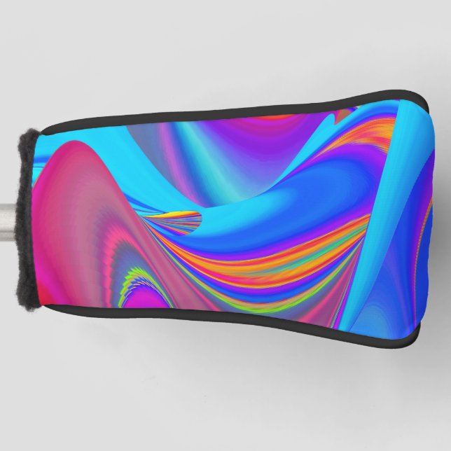 Summerfeeling , Abstract 3D Rainbowart Golf Head Cover (Front)