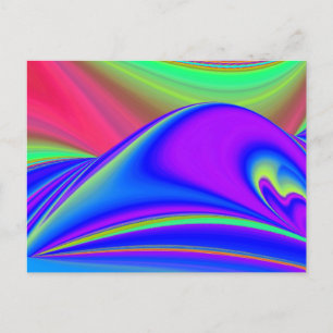 Summerfeeling , Abstract 3D Rainbowart Holiday Postcard