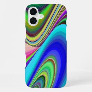 Summerfeeling , Abstract 3D Rainbowart iPhone 16 Plus Case