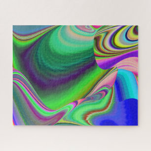 Summerfeeling , Abstract 3D Rainbowart Jigsaw Puzzle
