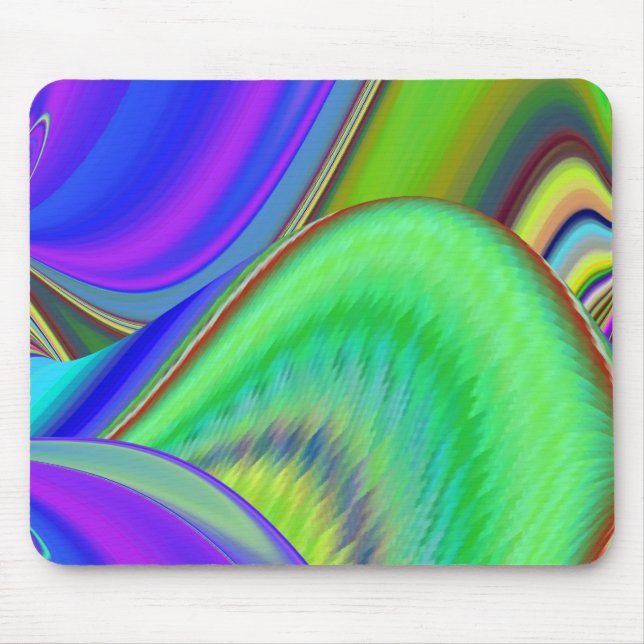 Summerfeeling , Abstract 3D Rainbowart Mouse Mat (Front)