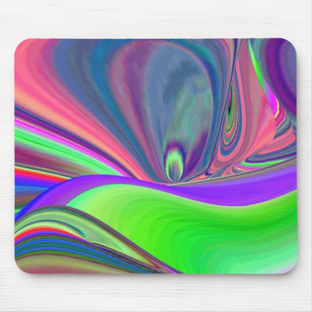 Summerfeeling , Abstract 3D Rainbowart Mouse Mat (Front)