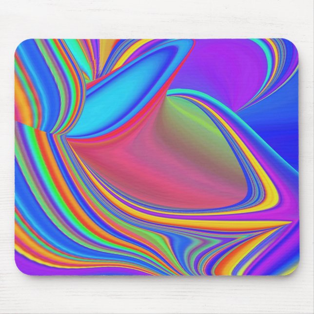 Summerfeeling , Abstract 3D Rainbowart Mouse Mat (Front)
