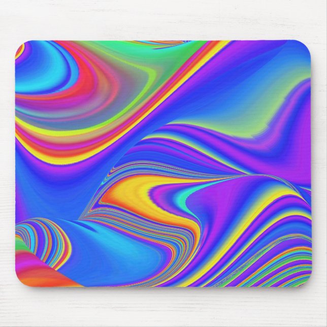 Summerfeeling , Abstract 3D Rainbowart Mouse Mat (Front)