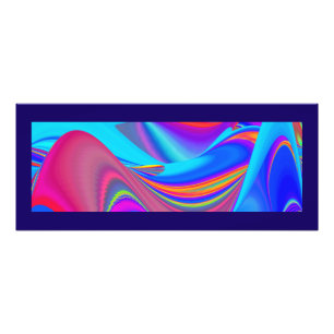 Summerfeeling , Abstract 3D Rainbowart Photo Print