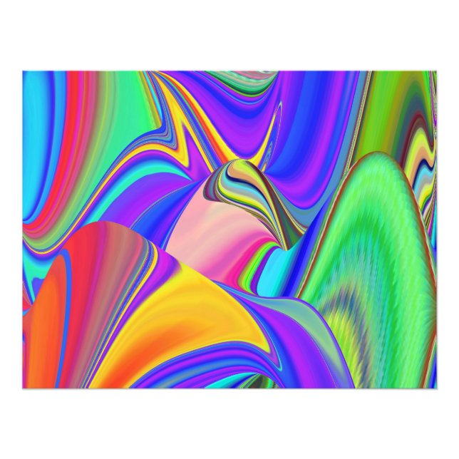 Summerfeeling , Abstract 3D Rainbowart Photo Print (Front)
