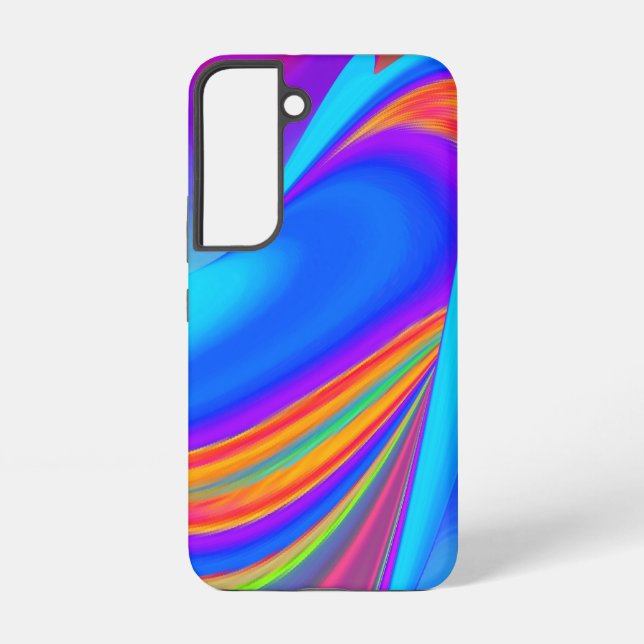 Summerfeeling , Abstract 3D Rainbowart Samsung Galaxy S22 Case (Back)