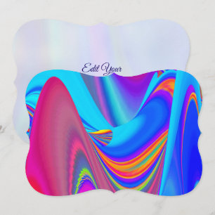 Summerfeeling , Abstract 3D Rainbowart Save The Date