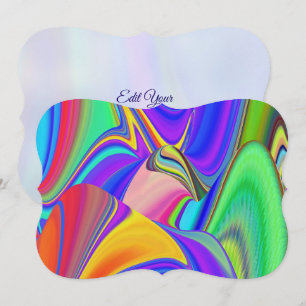 Summerfeeling , Abstract 3D Rainbowart Save The Date