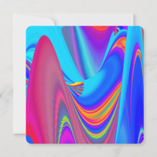 Summerfeeling , Abstract 3D Rainbowart Save The Date