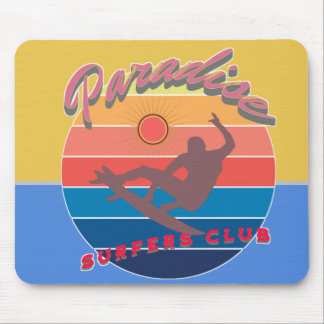 Summerfun surfing club-Beach weather Mouse Mat