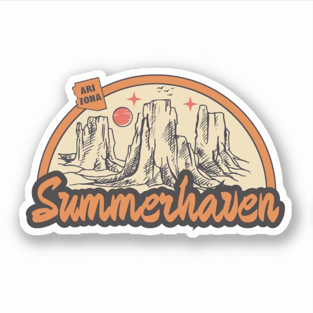 Summerhaven, Arizona  Sticker (Front)