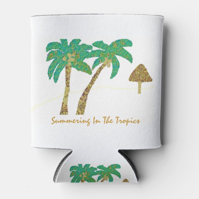 Summering In The Tropics  Can Cooler (Front)