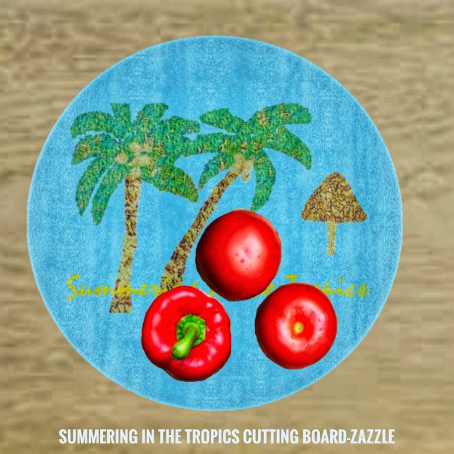 Summering In The Tropics Cutting Board (Creator Uploaded)