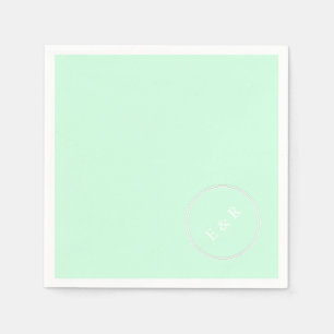Summermint Pastel Green Mint Wedding Napkin