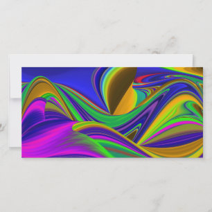 Summerrainbow , Abstract 3D Rainbowart Card