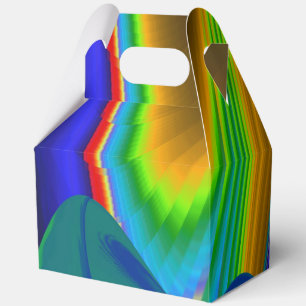 Summerrainbow , Abstract 3D Rainbowart Favour Box