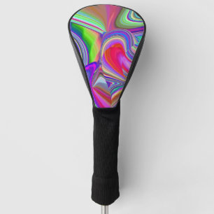 Summerrainbow , Abstract 3D Rainbowart Golf Head Cover
