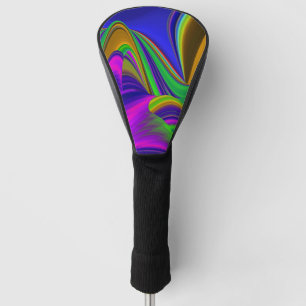 Summerrainbow , Abstract 3D Rainbowart Golf Head Cover