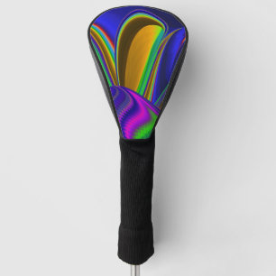Summerrainbow , Abstract 3D Rainbowart Golf Head Cover