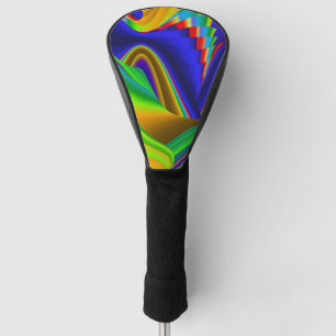 Summerrainbow , Abstract 3D Rainbowart Golf Head Cover