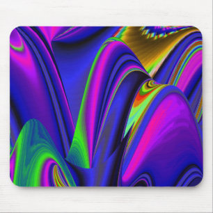 Summerrainbow , Abstract 3D Rainbowart Mouse Mat