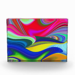 Summerrainbow , Abstract 3D Rainbowart Photo Block