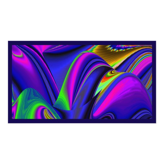 Summerrainbow , Abstract 3D Rainbowart Photo Print (Front)