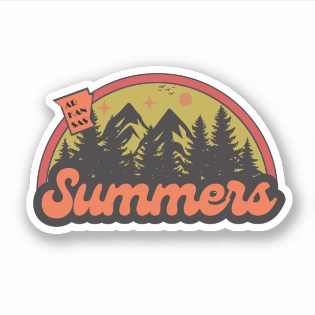 Summers, Arkansas  Sticker (Front)