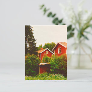 Summer's day in Dalarna Holiday Postcard