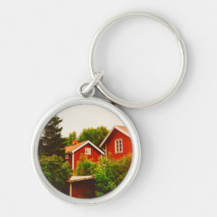 Summer's day in Dalarna Key Ring