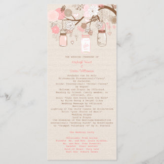 Summer's Dream Wedding Program Programme
