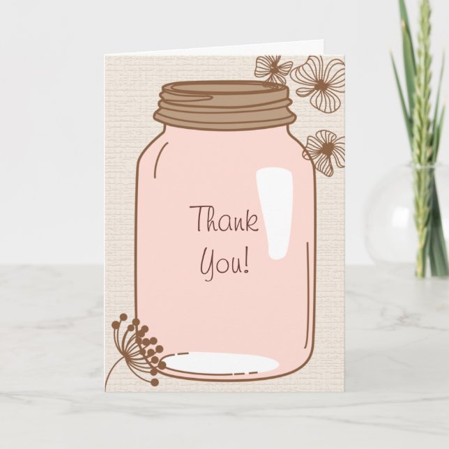 Summer's Dream Wedding Thank You Card (Front)