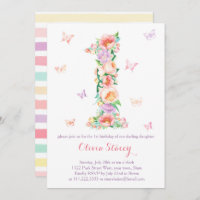 Summertime 1st Birthday with Pastel Butterflies