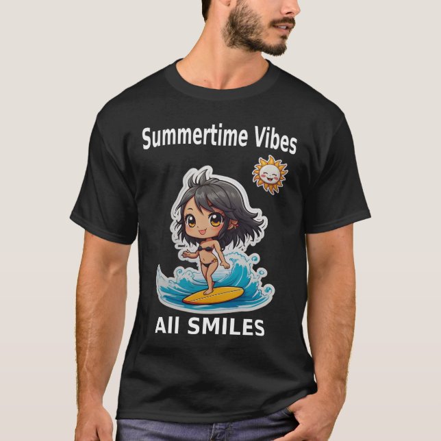Summertime all smiles T-Shirt (Front)