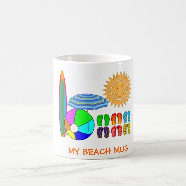 Summertime Beach Party Coffee Mug (Center)