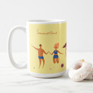 Summertime beach party fun tea coffee mug