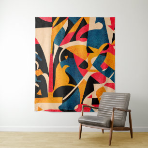  Summertime Breeze - Abstract Composition Tapestry