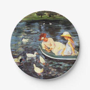 Summertime (by Mary Cassatt) Paper Plate