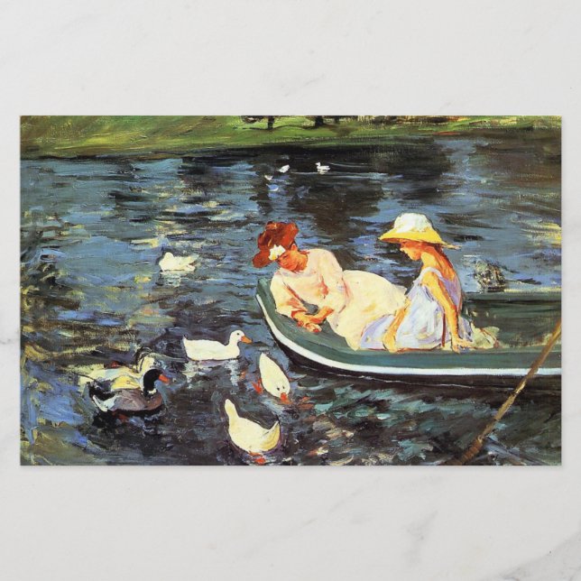 Summertime (by Mary Cassatt) Stationery (Front)