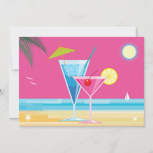 Summertime Couple's Shower Invitation (Front)