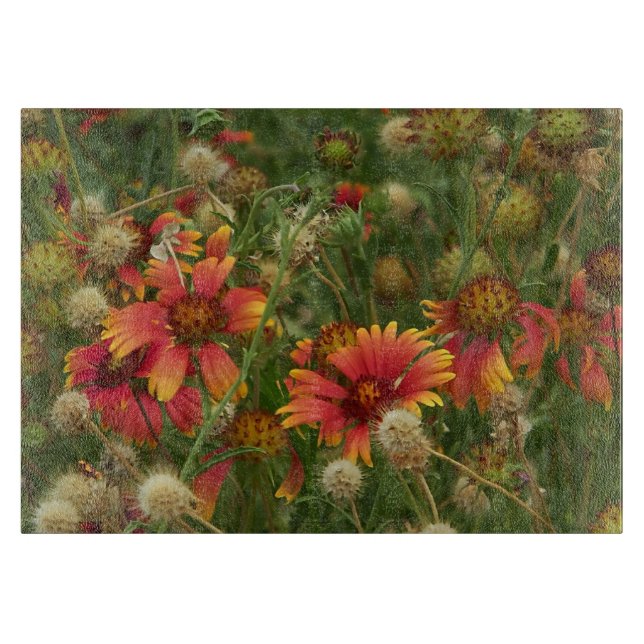 Summertime Floral Cutting Board (Front)