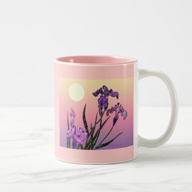 Summertime floral Two-Tone coffee mug (Right)