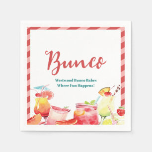 Summertime Fun Neighbourhood Bunco Napkin
