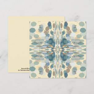 Summertime Fun Ocean Spray Splatter Abstract Art  Card