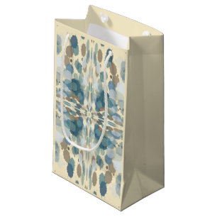 Summertime Fun Ocean Spray Splatter Abstract Art  Small Gift Bag