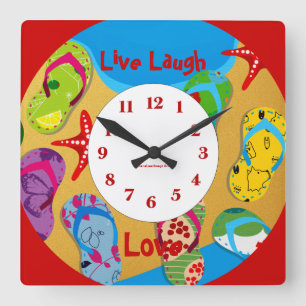 Summertime Fun Wall Clock