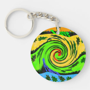 Summertime Hakuna Matata Waves Key chain