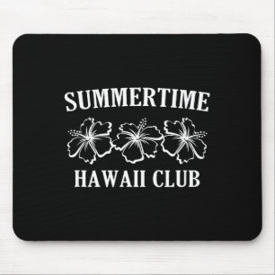 Summertime Hawaii Club Hawaiian Island Beach Surfb Mouse Mat